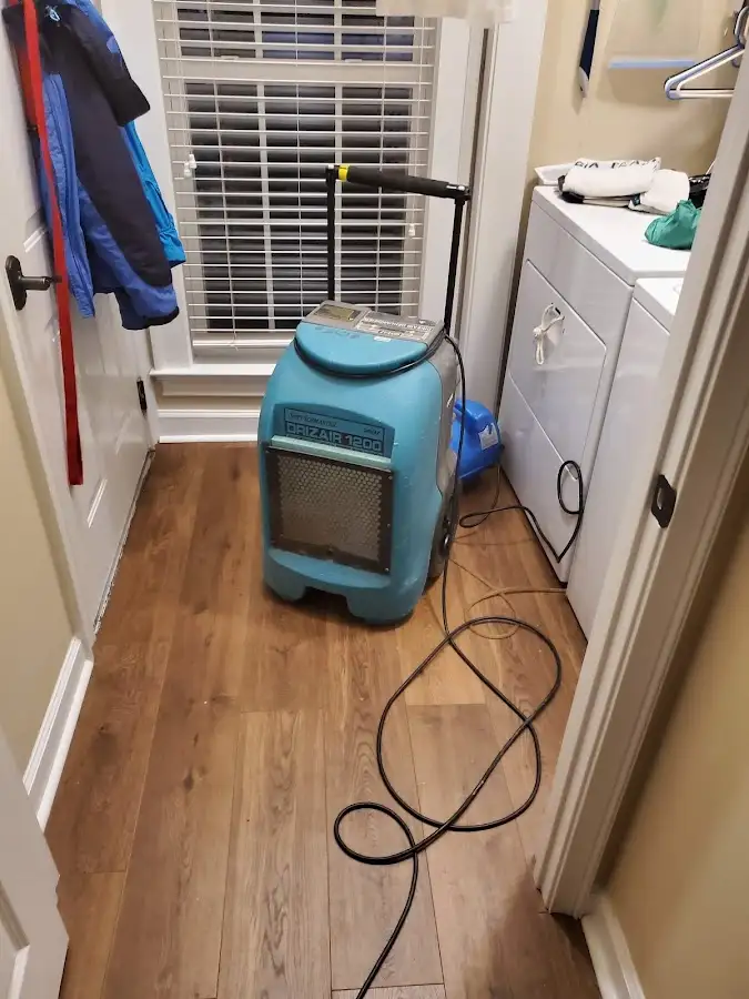 Commercial dehumidifier deployed for Flood Damage Cleanup in Rutherford